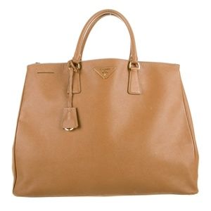 PRADA Saffiano Lux Extra Large Galleria Double Zip Tote